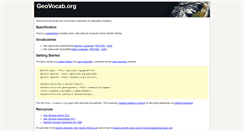 Desktop Screenshot of geovocab.org